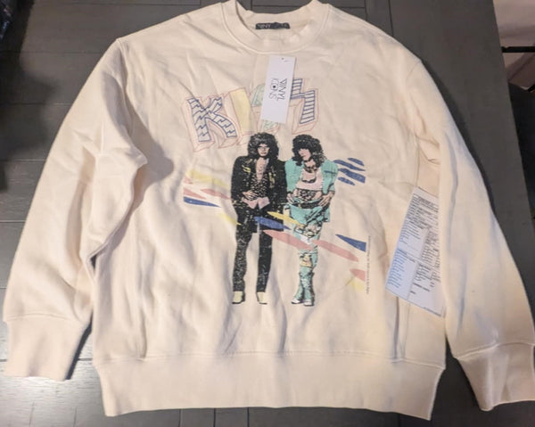 KISS Eric Singer Owned ASYLUM ERA Forever 21  SWEATSHIRT New Unused  Personal Collection W production tag