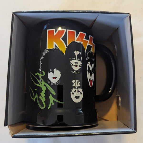 KISS Eric Singer Personally Owned and Signed 20 oz Ceramic Stein