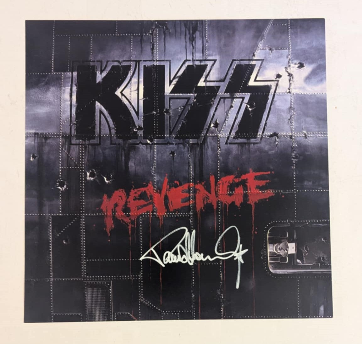 PAUL STANLEY Signed REVENGE PROMO FLAT Promotional Item