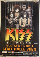 KISS Eric Singer Personally Owned May 12 2008 VIENNA AUSTRIA Alive 35 Tour Poster