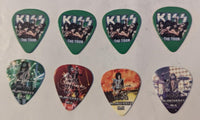 KISS Eric Singer Owned Set of 4 GUITAR PICKS MONTERREY MEXICO  10-1-2012 Personal Collection