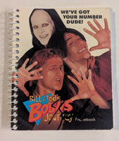 BILL & TEDS BOGUS JOURNEY PROMO POSTCARD SIGNED BY PAUL STANLEY GENE SIMMONS & BRUCE KULICK w PROMO NOTEBOOK SIGNED BY BRUCE