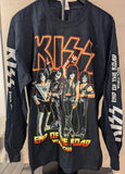 KISS Eric Singer Owned 2019 Japan  END OF THE ROAD LONG SLEEVE  T-SHIRT New Unused  Personal Collection Large