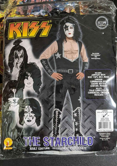 KISS Paul Stanley Starchild HALLOWEEN COSTUME Rubies various CLEARANCE