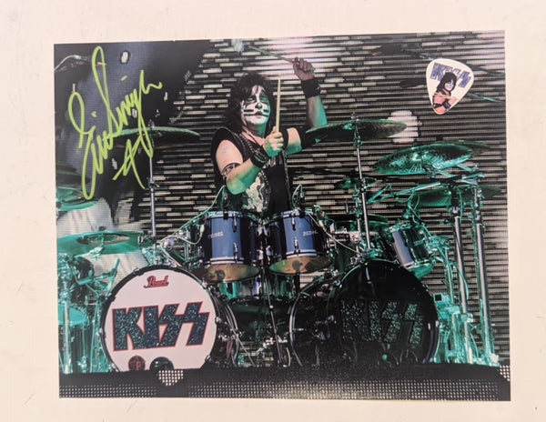 Eric Singer KISS Signed 8 x 10 KISS Personal Collection