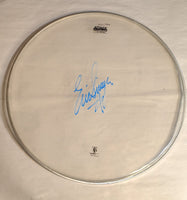 8-26-2012 TULSA Eric Singer Stage-used signed drum heads KISS