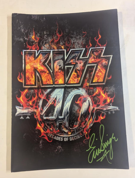 KISS Eric Singer Signed 40th Anniversary Tourbook Personal Collection