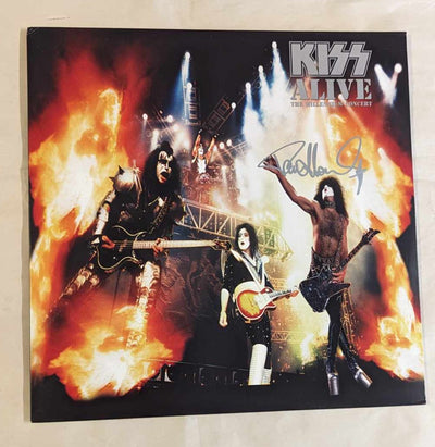 KISS PAUL STANLEY signed ALIVE MILLENNIUM CONCERT LP Silver Marker