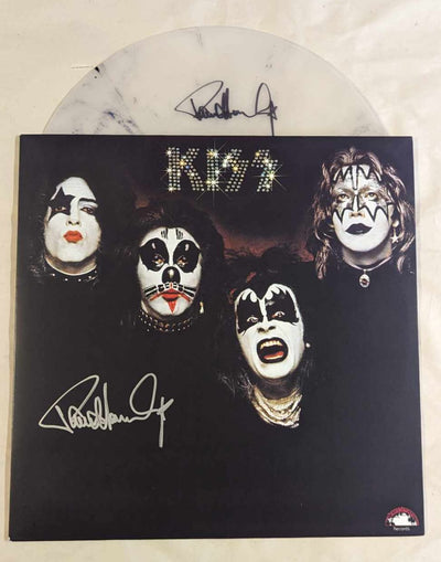 KISS PAUL STANLEY signed TWICE Debut Marble Swirl vinyl LP