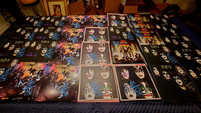 KISS PAUL STANLEY and ACE FREHLEY signed DESTROYER LP