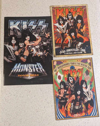 KISS MONSTER 2013 AUSTRALIA  2015 and JAPAN 2015 TOURBOOK LOT of 3