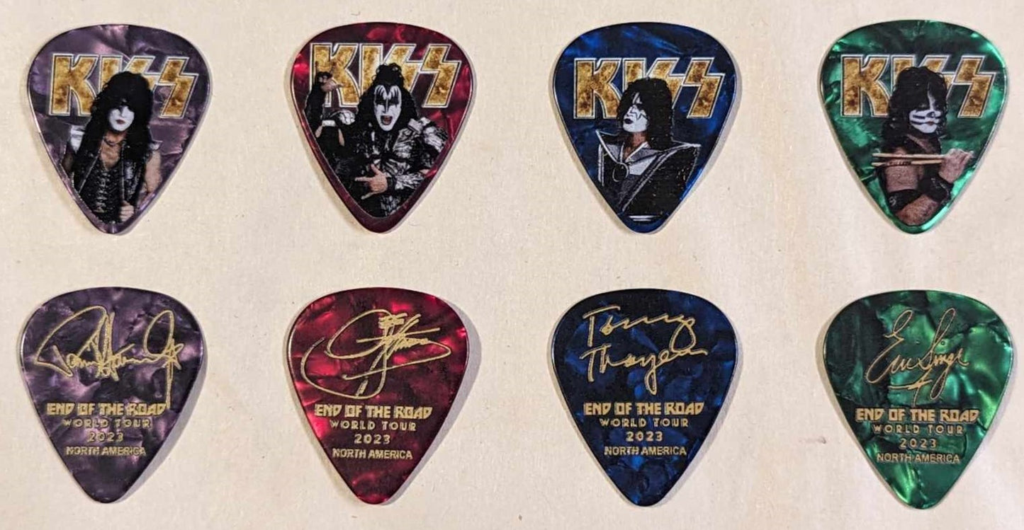 KISS 2023 End of the Road Tour NORTH AMERICA Guitar Picks