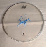 8-26-2012 TULSA Eric Singer Stage-used signed drum heads KISS