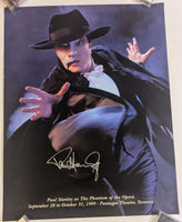 PAUL STANLEY signed PHANTOM OF THE OPERA POSTER KISS