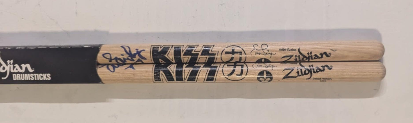 Eric Singer KISS 2017-2018 Tour Signed set of 2 Eric Singer KISS Personal Collection