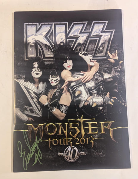 KISS Eric Singer Signed 2013 Australian Monster Tourbook Personal Collection