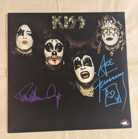 KISS PAUL STANLEY and ACE FREHLEY signed KISS DEBUT 1st LP