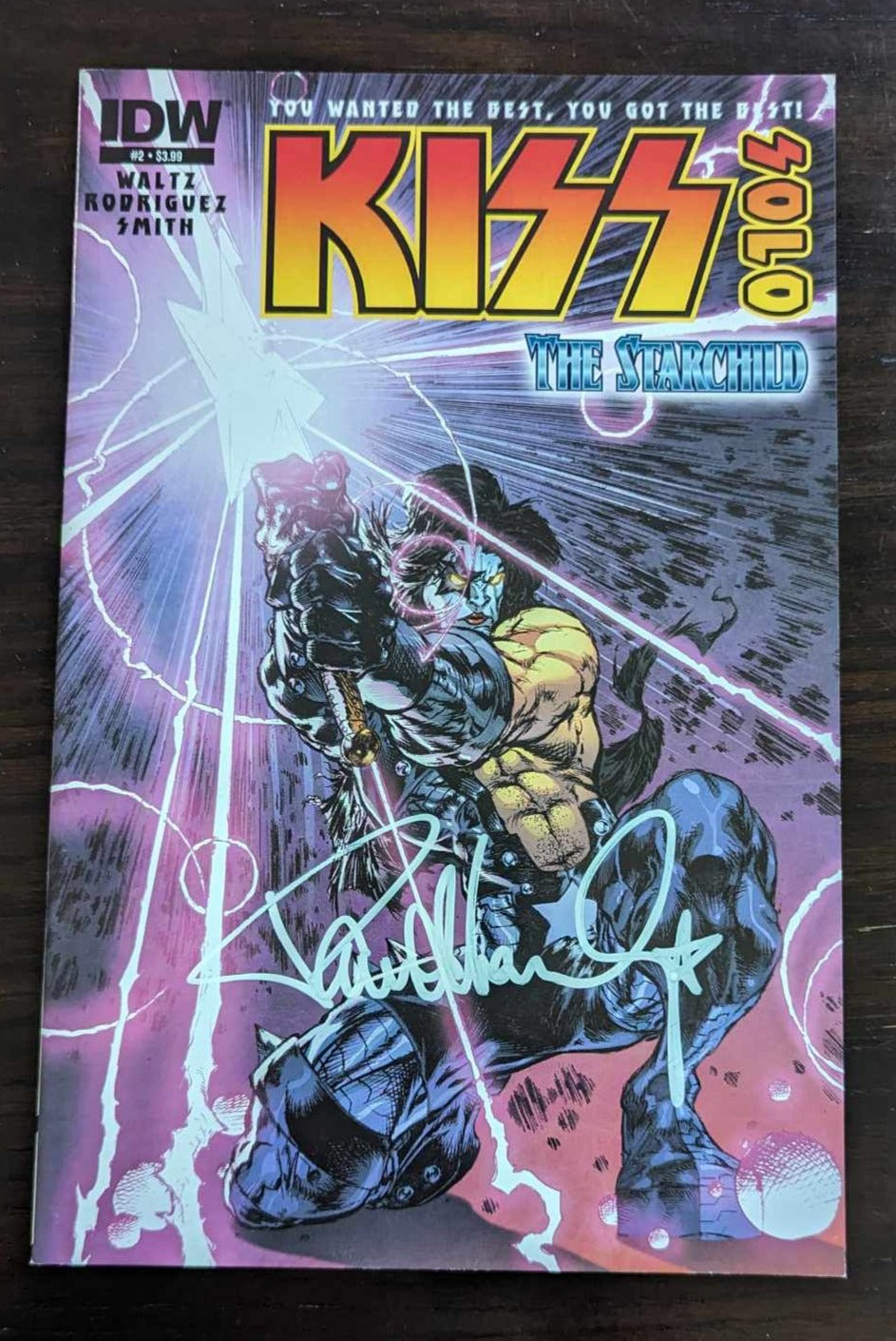 PAUL STANLEY signed KISS Comic STARCHILD #2