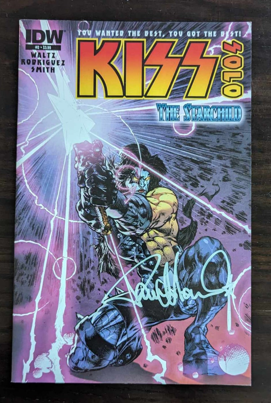 PAUL STANLEY signed KISS Comic STARCHILD