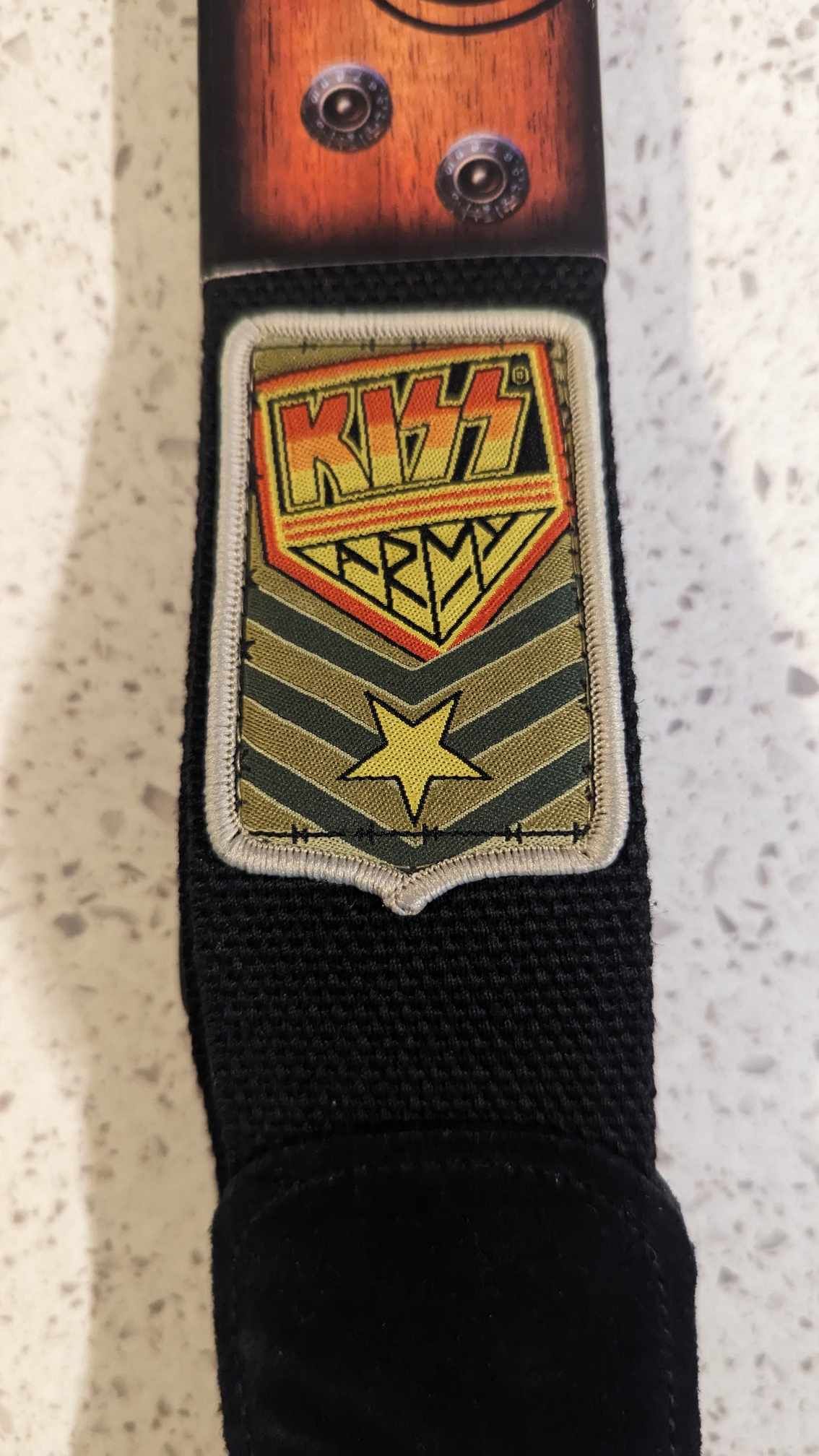 KISS ARMY Black Nylon GUITAR STRAP NEW SEALED 2007 Winterland