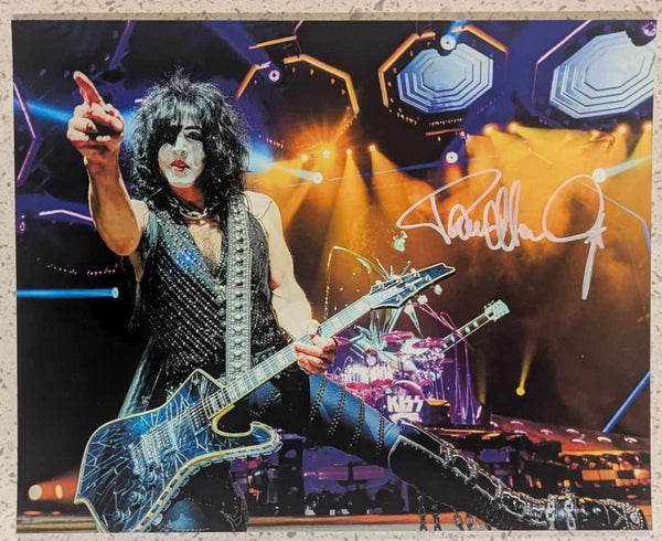 KISS PAUL STANLEY signed 8 x 10 Photo END OF THE ROAD Autograph