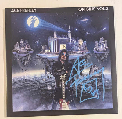 KISS ACE FREHLEY Signed ORIGINS VOL 2 LP Autograph BLUE MARKER