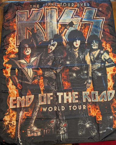 KISS END OF THE ROAD Australia VIP Cloth Flag