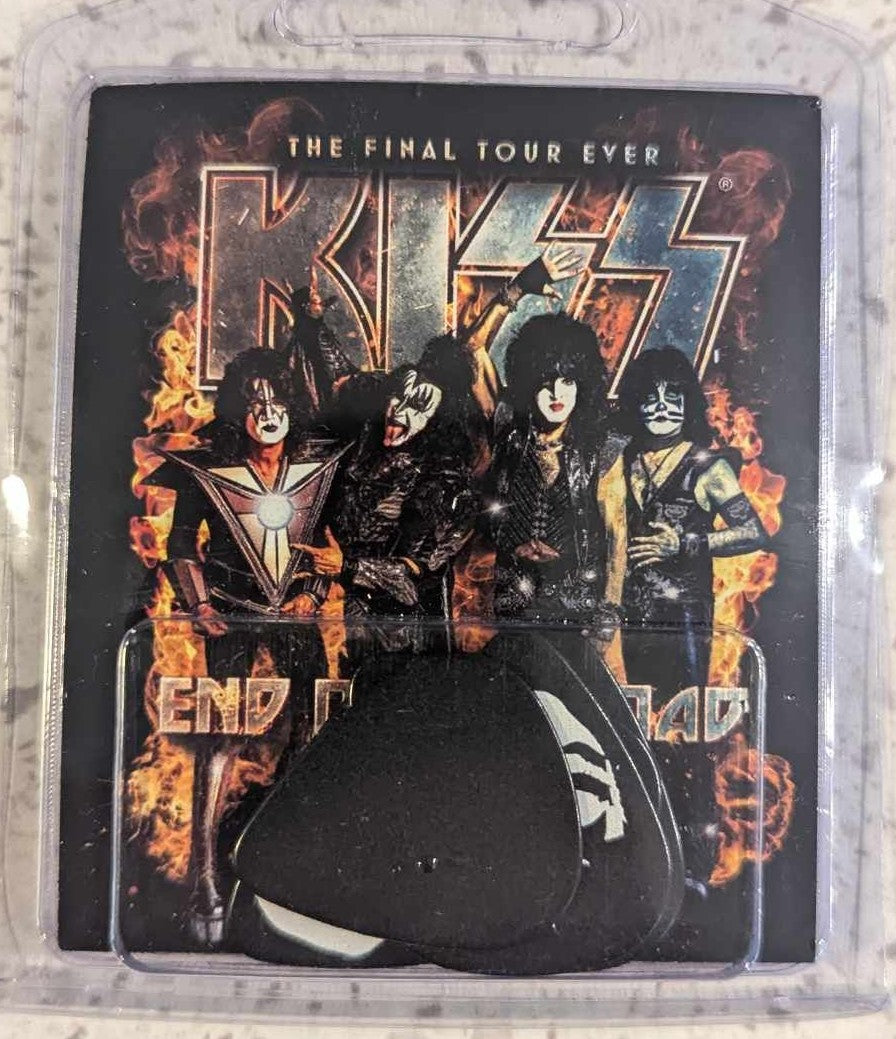 KISS END OF THE ROAD Australia VIP GUITAR PICK SET New