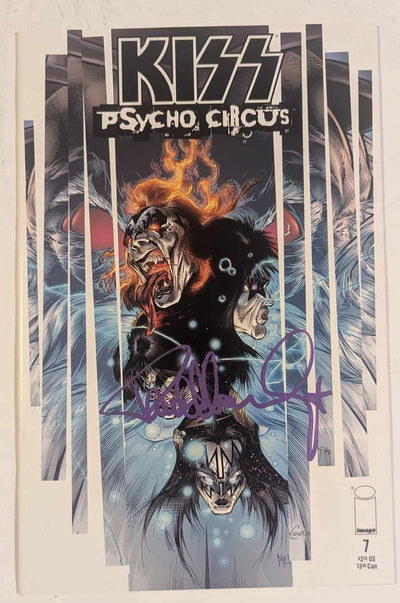 KISS PAUL STANLEY Signed PSYCHO CIRCUS #7 COMIC Autograph