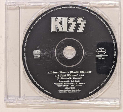 KISS I JUST WANNA Promotional PROMO CD SINGLE NEW REVENGE 1992