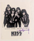 KISS PAUL STANLEY signed 2004 PROMO B&W 8 x 10 Photo Autograph