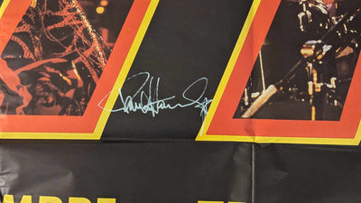 SEPTEMBER 13th 1988 PARIS FRANCE Giant Poster Signed by Paul Stanley