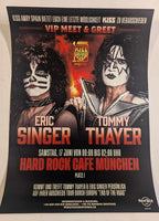 KISS ARMY SPAIN VIP POSTER JUNE 17th MUNICH GERMANY ERIC SINGER TOMMY THAYER