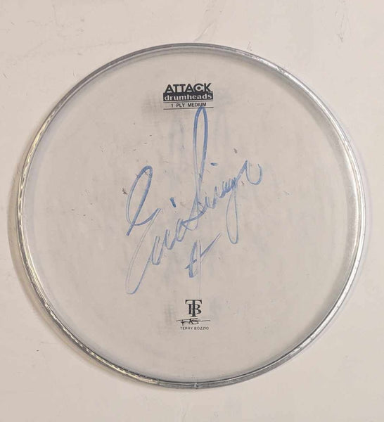 KISS Eric Singer Signed Stage-Used 10" DRUMHEAD