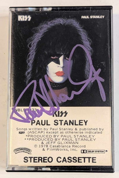 PAUL STANLEY signed solo CASSETTE  70s Original