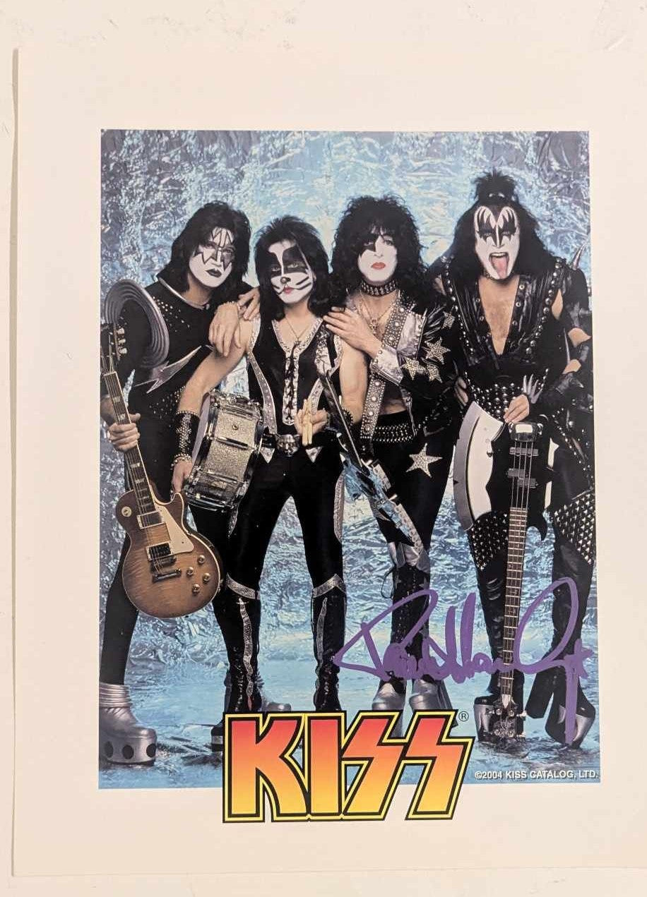 KISS PAUL STANLEY signed 2004 PROMO 8 x 10 Photo Autograph