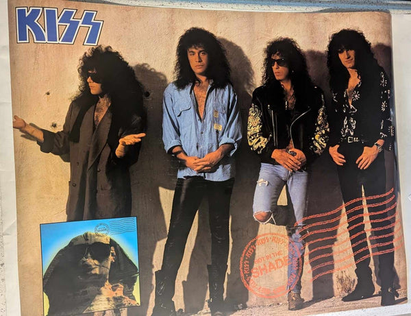 KISS HOT IN THE SHADE In-Store PROMO POSTER Promotional 1989