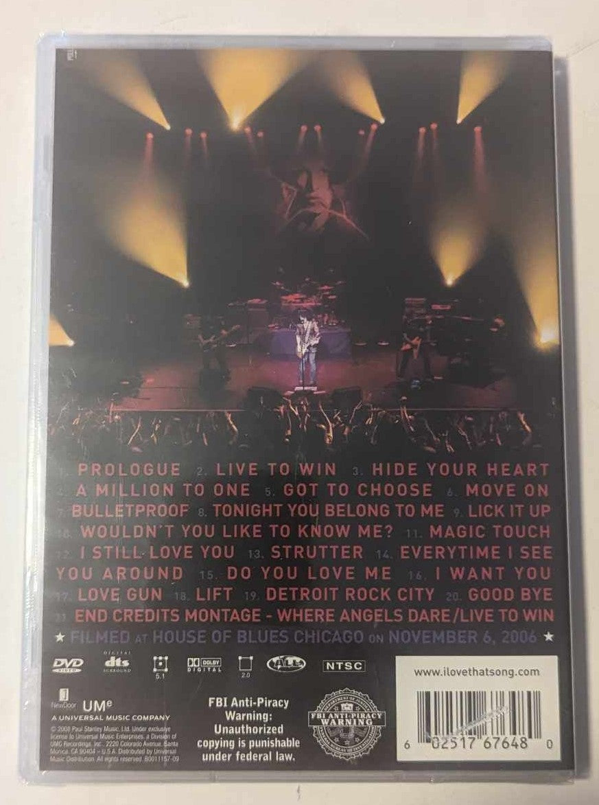 KISS  PAUL STANLEY ONE LIVE KISS DVD 2008 Promotional DVD Promo