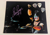 ERIC SINGER Signed 8 x 10 photo /3 Guitar Pick pack NORTH AMERICA 2022 KISS