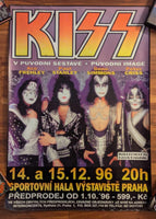 KISS  PROMO POSTER PRAGUE Dec 14-15 1996 1996