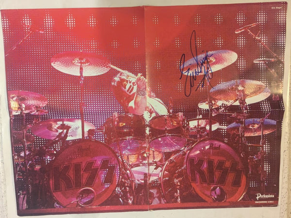 KISS Eric Singer Personally Owned and Signed 16 x 22 Poster