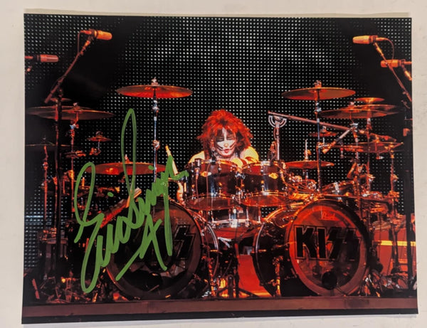 KISS Eric Singer Owned and Signed  Photo from Personal Collection