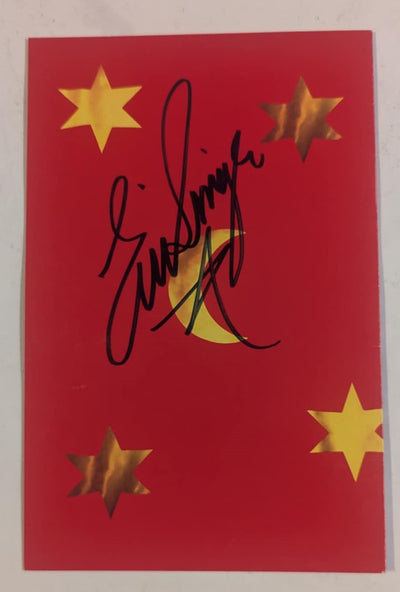 KISS Eric Singer Owned and Signed Unused Psycho Circus Christmas Card Personal Collection