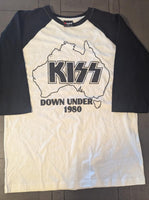 KISS Eric Singer Owned AUSTRALIA 2013 1980 Retro  T-SHIRT New Unused  Personal Collection Large