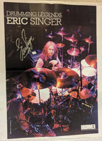 KISS Eric Singer Personally Owned and Signed 16 x 22 Poster