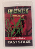 KISS Eric Singer Signed EPICENTER FESTIVAL CA Sept 25 2010 Backstage Pass Personal Collection