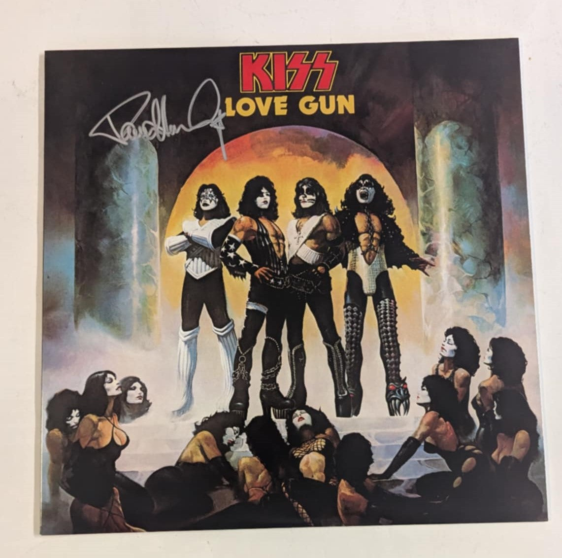 KISS PAUL STANLEY Signed LOVE GUN LP Autograph