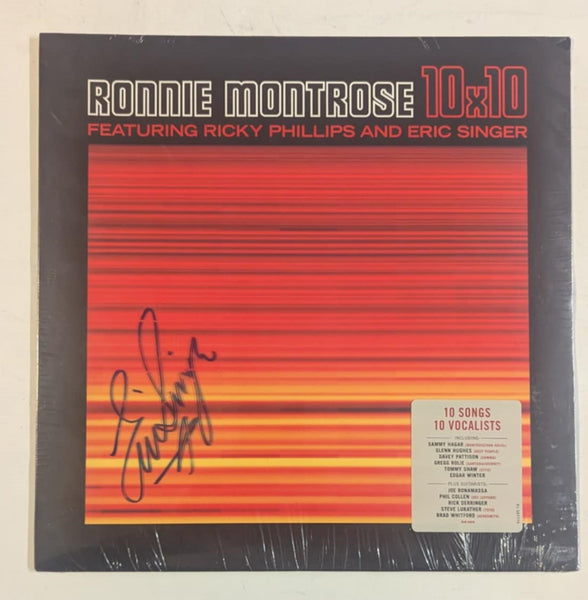 KISS Eric Singer Signed RONNIE MONTROSE 10 x 10 New LP  from Personal Collection