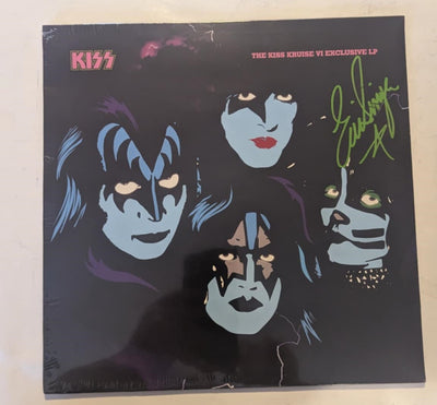 KISS Eric Singer Owned and Signed KISS KRUISE VI VINYL LP Sealed Unused  Personal Collection