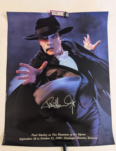 PAUL STANLEY signed PHANTOM OF THE OPERA POSTER KISS